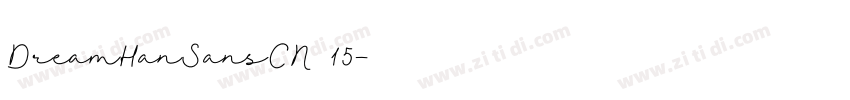 DreamHanSansCN 15字体转换